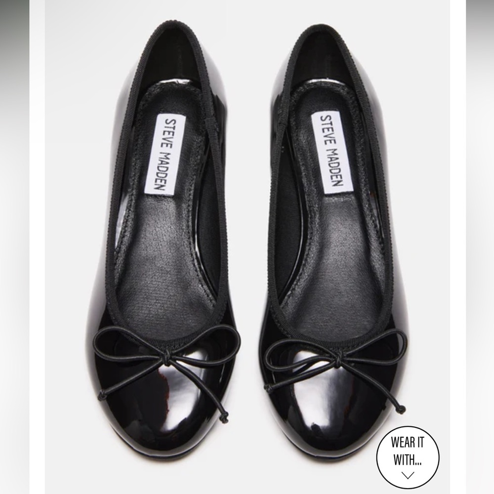 Cherish Black Patent shoes STEVE MADDEN SZ 7